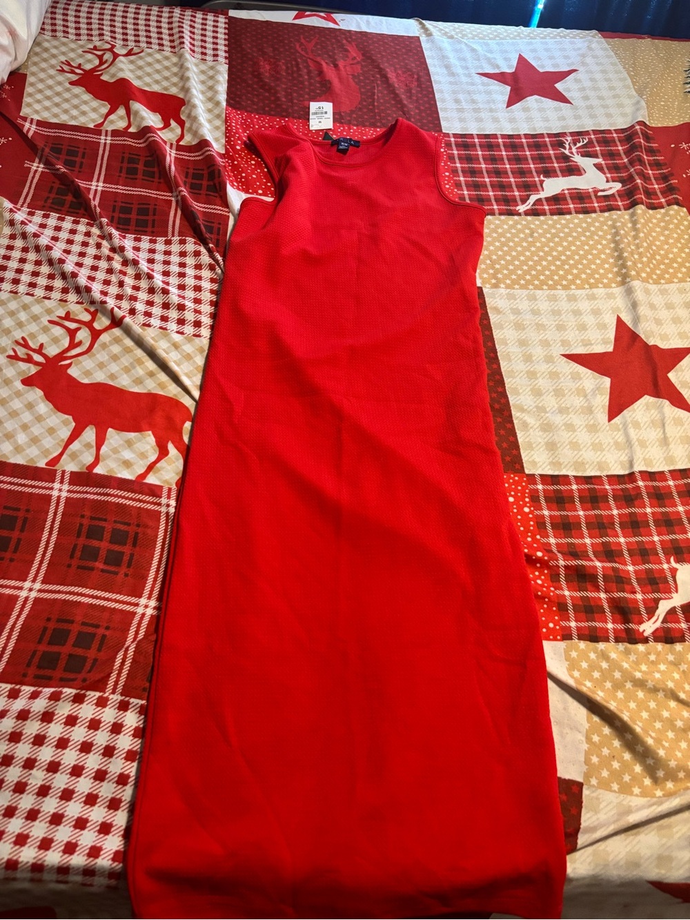 UK2LA Sleeveless Red Midi Dress